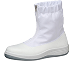 JIS規格　女性用　静電安全靴　ハーフ　フード　ホワイト　23.5cm　LSCR1200-HH-W-23.5