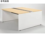 フリーアドレスデスクシステム〈パルフィーノ〉　両面タイプ　基本型（ホワイト脚タイプ）　木目/ホワイト　PAR-2014K-MW