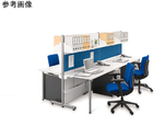 デスクセット　デスク＆シェルビングシステム　パラボシリーズ　壁面型　棚：3段　連結　DSS-D1422SR