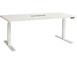 テーブル　電動昇降テーブル〈ビー・フィット〉　ピュアホワイト／ホワイト　BEF-F1809-PWW