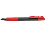 ノック式 赤軸色/黒 油性ボールペン 1箱（10本入）　TS-07-BRD
