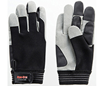 人工皮革手袋 シンクログリップ ブラック M 1ケース（10双入）　7715