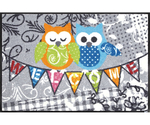 wash+dry　50×75cm　Welcome　Owls　JS2S001080A0ACA7TG22