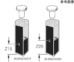 サブマイクロ/ウルトラマイクロ石英セル　ストッパー付き　光路長：10mm　Z高さ：8.5mm　0.040mL　26.40/Q/10/Z8.5