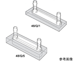 短光路フロー石英セル　光路長：1mm　0.300mL　48/Q/1