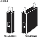 大型窓ディゾリューションフロー石英セル　チューブ接続口付き　光路長：10mm　Z高さ：15mm　0.720mL　73.65/Q/10/Z15