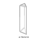 蛍光三角形石英セル　底面三角形　光路長：10mm　1.700mL　4-TB/Q/10