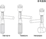 超高真空ストップコック石英セル　光路長：100mm　ベース形状：Type.35　700/35/Q/100