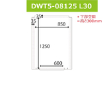 ドゥ・ウォール 透明 床置型 850mm×160mm×1560mm 1セット（10枚入）　DWT5-08125L30
