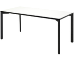TEO　ミーティングテーブル　W1500×D750　ホワイト×ブラック　RFMT-IL1575WB