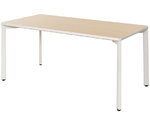 TEO　ミーティングテーブル　W1500×D750　ナチュラル×ホワイト　RFMT-IL1575NW