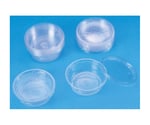 透明プラスチックカップ（ふた付き）10個　S75-4133