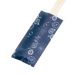 ミニ箸袋「染彩」（500枚束シュリンク）藍色　XHB0303