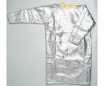 カーマロン(R)袖付きアルミ蒸着耐熱エプロン　丈102×裄丈73×裾周り104cm　RMA22