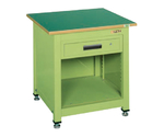 一人用作業台KTタイプ（キャビネット付）　W700×D700×H740mm　41kg　KT-111FEN