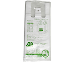 バイオマスレジ袋乳白　E12W30　（100枚/冊）　0.013×180（300）×410　01042012
