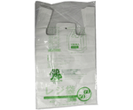バイオマスレジ袋乳白　E60W50　（100枚/冊）　0.022×350（500）×600　01042060