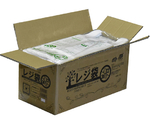 箱売：バイオマスレジ袋乳白　E12W30　1箱（100枚×25冊）　0.013×180（300）×410　01043012