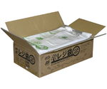 箱売：バイオマスレジ袋乳白　E45W45　1箱（100枚×20冊）　0.016×300（440）×530　01043045