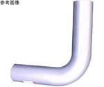 90度曲げパイプ（L型・ステンレス（SUS304製）#400仕上）　500mm　101.6mm　98.6mm
