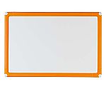 樹脂枠ホワイトボード オレンジ枠300×450mm　RC-15OR
