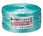 荷造りロープ 5mm×100m 緑 1巻　CR-2110