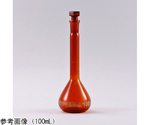 メスフラスコ　茶　ガラス栓付　10mL　NS10/19　imfb10gs