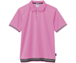 袖ラインリブポロシャツ（ポリジン加工）　ピンク　GL　MS3122-19 GL