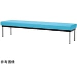 ロビーチェア　背無し　W120cm　ブルー　61-783-87-1