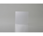 高輝度蓄光標識貼付用プレート　壁面用　KEP1212　132×144mm　透明　樹脂製　377015