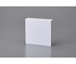 高輝度蓄光標識貼付用プレート　天井用　TEP1515　160×174mm　白　樹脂製　377013