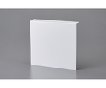 高輝度蓄光標識貼付用プレート　天井用　TEP2020　210×224mm　白　樹脂製　377014