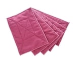 マイクロファイバーカラー雑巾（5枚入）赤　MFCT5P-R
