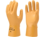 ニトリルゴム手袋 NO770水産ニトローブ イエロー Lサイズ　NO770-L