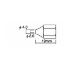 [EA305HF-2用]    φ2.0x19mm 替ノズル　EA305HF-23