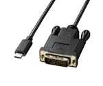 2.0m TypeC-DVI変換ケーブル　EA764AC-90