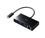 [2ﾎﾟｰﾄ LAN USB PD] ＵＳＢ3.0ハブ(Type-C)　EA764AD-62