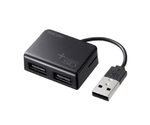 [３ﾎﾟｰﾄ] USB2.0ハブ(ﾏｲｸﾛSDﾘｰﾀﾞｰ付)　EA764AD-102