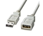 1.0m USB延長ケーブル(A-A/2.0対応/ｸﾞﾚｰ)　EA764AJ-211