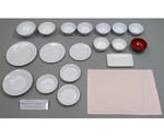 食品交換表に基づいた調理交換モデル 食器・備品セット （磁石なし）　SKM-A