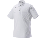ミズノワークポロシャツ半袖 ホワイト XL　HO-626WH-XL