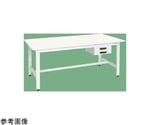 軽量作業台（KK/350kg/抗菌・抗ウイルスポリ天板/H740/引出付）900×750×740mm パールホワイト　KK-39BVPW