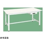 軽量作業台（KH/350kg/抗菌・抗ウイルスポリ天板/H800/引出付）1200×750×800mm パールホワイト　KH-49AVPW