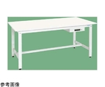 軽量作業台（KH/350kg/抗菌・抗ウイルスポリ天板/H800/引出付）1800×900×800mm パールホワイト　KH-70AVPW