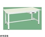 軽量作業台（KH/350kg/抗菌・抗ウイルスポリ天板/H800/引出付）1800×900×800mm パールホワイト　KH-70AVPG