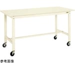 軽量作業台（KH/200kg/スチール天板/H900）900×600×900mm アイボリー　KH-38SBI