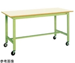 軽量作業台（KH/200kg/ポリエステル天板/H900）1500×750×900mm グリーン　KH-59IGB