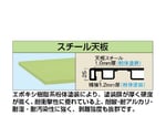 軽量立作業台（KD/350kg/スチール天板/H900/中板中棚付）1800×750×900mm グリーン　KD-69SNT2