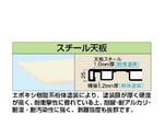 軽量立作業台（KD/350kg/スチール天板/H900/中板中棚付）1500×750×900mm アイボリー　KD-59SNT2I