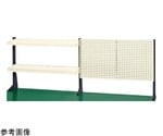 ポール型架台（パンチングパネル/棚板付）1500×50×660mm　KP-L150PT